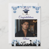 Aangepaste diploma kaart | Voeg je eigen foto & na (Voorkant)