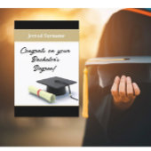 Aangepaste diploma kaart voor afgestudeerden aan d