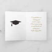 Aangepaste diploma kaart voor afgestudeerden met e (Binnen)