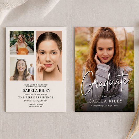 Aangepaste diploma-uitnodiging kaart