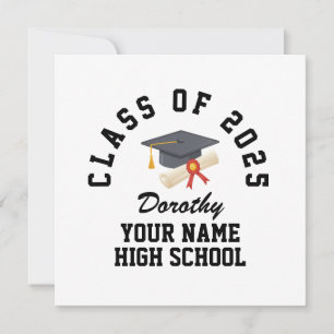 Aangepaste diploma-uitreikingsfeestje voor de midd kaart