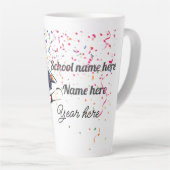 Aangepaste diplomabal друг latte mok (Rechterhoek)