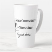 Aangepaste diplomabal друг latte mok (Rechterhoek)