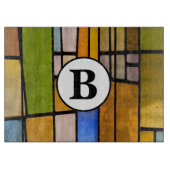 Aangepaste directie Glas in lood Snijplank (Voorkant)