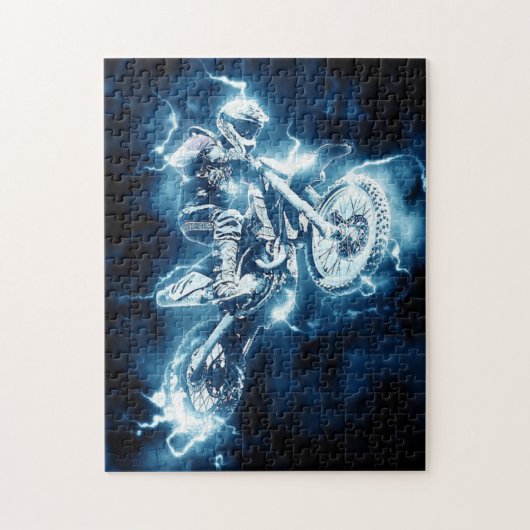 Aangepaste Dirt Bike Legpuzzel (Verticaal)