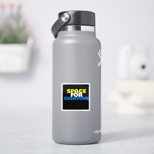 Aangepaste Disability Pride-ruimte voor iedereen Z Sticker (HydroFlask)