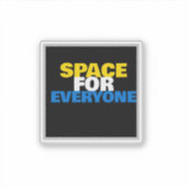 Aangepaste Disability Pride-ruimte voor iedereen Z Sticker (Voorkant)
