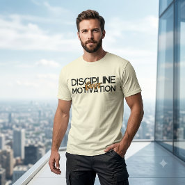Aangepaste Discipline Boven Gym Motivatie Grafisch T-shirt