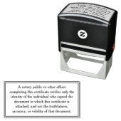 Aangepaste disclaimerverklaring voor openbaar nota zelfinktende stempel (In situ)