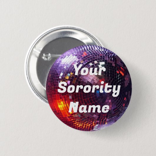 Aangepaste Disco Ball-Button Ronde Button 5,7 Cm (Voorkant /achterkant)