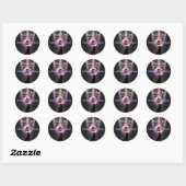 Aangepaste Disco Bruiloft Ronde Sticker (Vel)