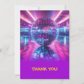 Aangepaste Disco Feest Uitnodiging - Bewerkbaar On (Achterkant)