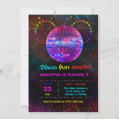 Aangepaste Disco Party Uitnodiging - Bewerkbaar on (Voorkant)