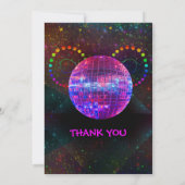 Aangepaste Disco Party Uitnodiging - Bewerkbaar on (Achterkant)