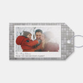 Aangepaste Disco-thema Familie Foto Gift Label Cadeaulabel (Voorkant (Horizontaal))