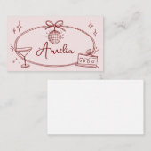 Aangepaste disco verjaardagsplaats kaart plaatskaartje (Voorkant / Achterkant)