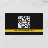 Aangepaste Dispatcher Noodhulpdiensten Logo QR Cod Visitekaartje (Achterkant)