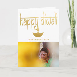 Aangepaste Diwali-foto Kaart