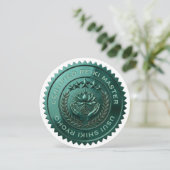 Aangepaste DIY 3D groene folie Reiki Master zegel  Kaart (Staand voorkant)