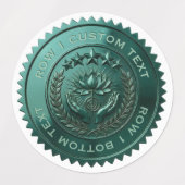 Aangepaste DIY 3D groene folie Reiki Master zegel  Labels (Design 1)