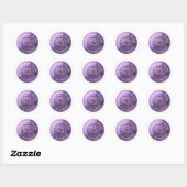 Aangepaste DIY 3D paarse folie Reiki Master zegel  (Vel)