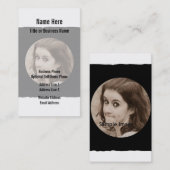 Aangepaste DIY | Aangepast Lijst voor foto's Visitekaartje (Voorkant / Achterkant)