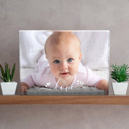 Aangepaste DIY Baby Sweet Schattigee Liefde Script Fotoblokken