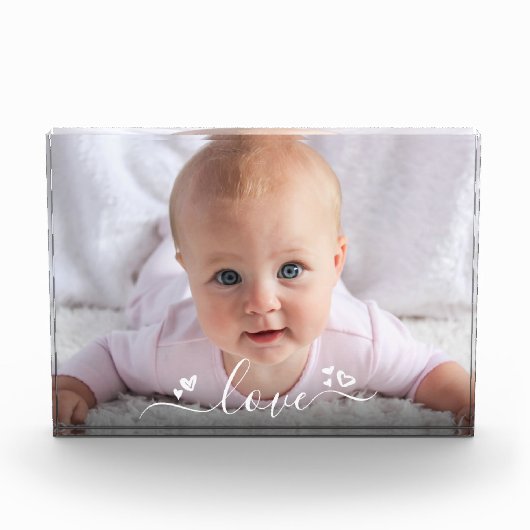 Aangepaste DIY Baby Sweet Schattigee Liefde Script Fotoblokken (Voorkant)