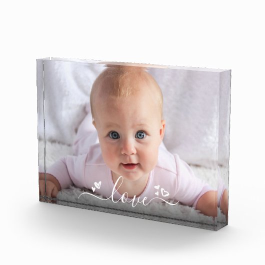 Aangepaste DIY Baby Sweet Schattigee Liefde Script Fotoblokken (Rechts)