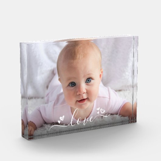Aangepaste DIY Baby Sweet Schattigee Liefde Script Fotoblokken (Links)