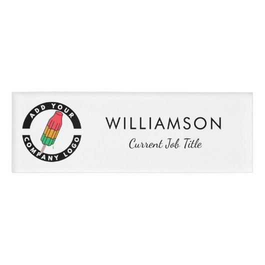 Aangepaste DIY Business Logo Company Employee Naambadge (Voorkant)