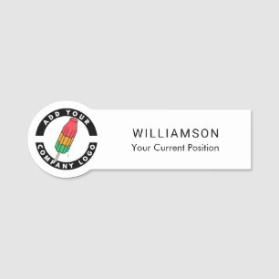 Aangepaste DIY Business Logo Company Employee Naamplaatje