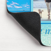 Aangepaste DIY-foto gepersonaliseerd strand Liefde Muismat (Hoek)