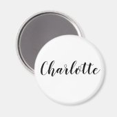Aangepaste DIY-magneet | Naam, tekst, monogram en Magneet (Voorkant / Achterkant)