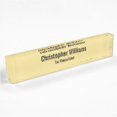 Aangepaste DIY Professional Corporate Kantoor Exec Naambordje