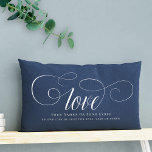 Aangepaste DIY Songtekst Script Love Couple Keepsa Kussen<br><div class="desc">Liefs, doe-het-zelf stijl! Ons script kalligrafie kussen, een op maat gemaakte aandenken voor koppels. Creëer je eigen gezellige liefdesverhaal. 💑💖 #DIYLove #CoupleGoals Custom DIY Script Calligrafie Love Couple Keepsake kussen, ideaal voor Passen getrouwd om aan te passen met namen en datum of Valentijnsdag met uw favoriete liedtekst of plaats die...</div>