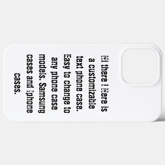 Aangepaste DIY-tekst moderne trendy zwart-wit Case-Mate iPhone Case (Achterkant (horizontaal))