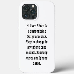 Aangepaste DIY-tekst moderne trendy zwart-wit iPhone 13 Pro Max Hoesje