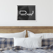 Aangepaste DJ Canvas Wall Art met Vinyl Record Afdruk (Insitu (Slaapkamer))