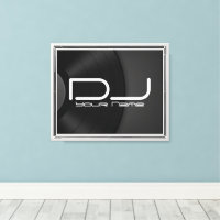 Aangepaste DJ Canvas Wall Art met Vinyl Record