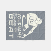 Aangepaste DJ-naam en kleurendeken Fleece Deken (Voorkant (Horizontaal))