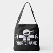 Aangepaste DJ-naam: kruiszak | jockey voor muzieks Crossbody Tas (Achterkant)