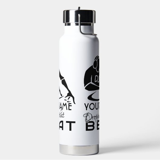 Aangepaste DJ-naam Waterfles (Links)