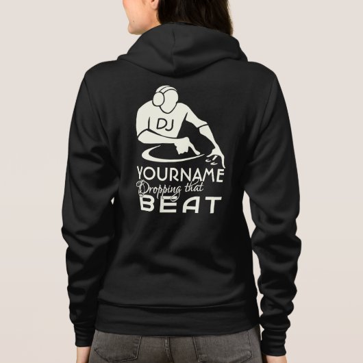 Aangepaste DJ-shirten en -jassen Hoodie (Achterkant)