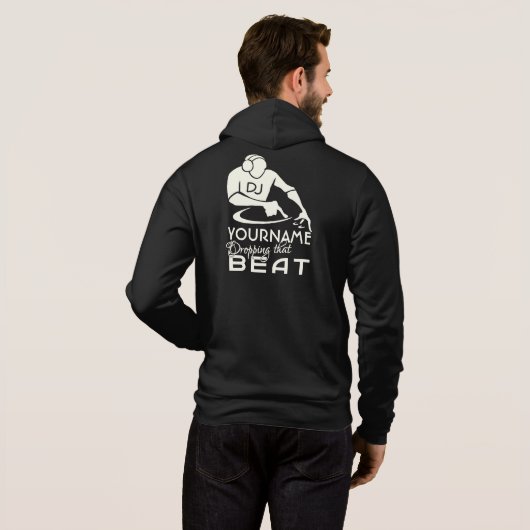 Aangepaste DJ-shirten en -jassen Hoodie (Achterkant volledig)