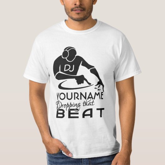 Aangepaste DJ-shirten en -jassen T-shirt (Voorkant)
