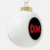 Aangepaste DM Logo Keramische Bal Ornament (Links)