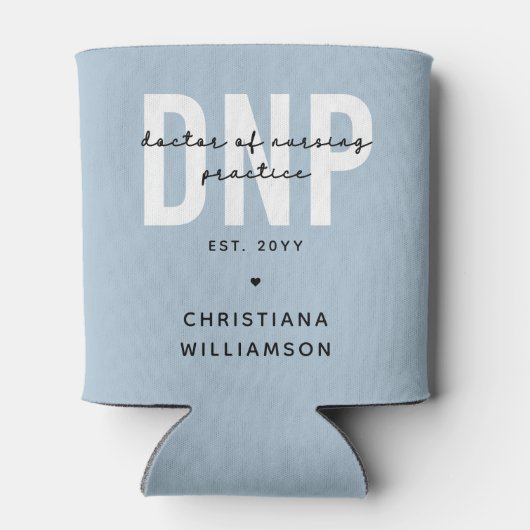 Aangepaste DNP Doctor of Nursing Practice Afstuder Blikjeskoeler (Achterkant)