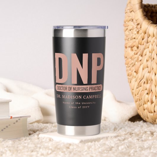 Aangepaste DNP Doctor of Nursing Practice Afstuder Geïsoleerde Drinkbeker (Woonkamer)