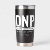 Aangepaste DNP Doctor of Nursing Practice Afstuder Geïsoleerde Drinkbeker (Links)